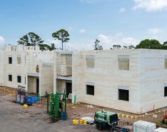 Construction using Green Bricks - Photo credit: Renco USA